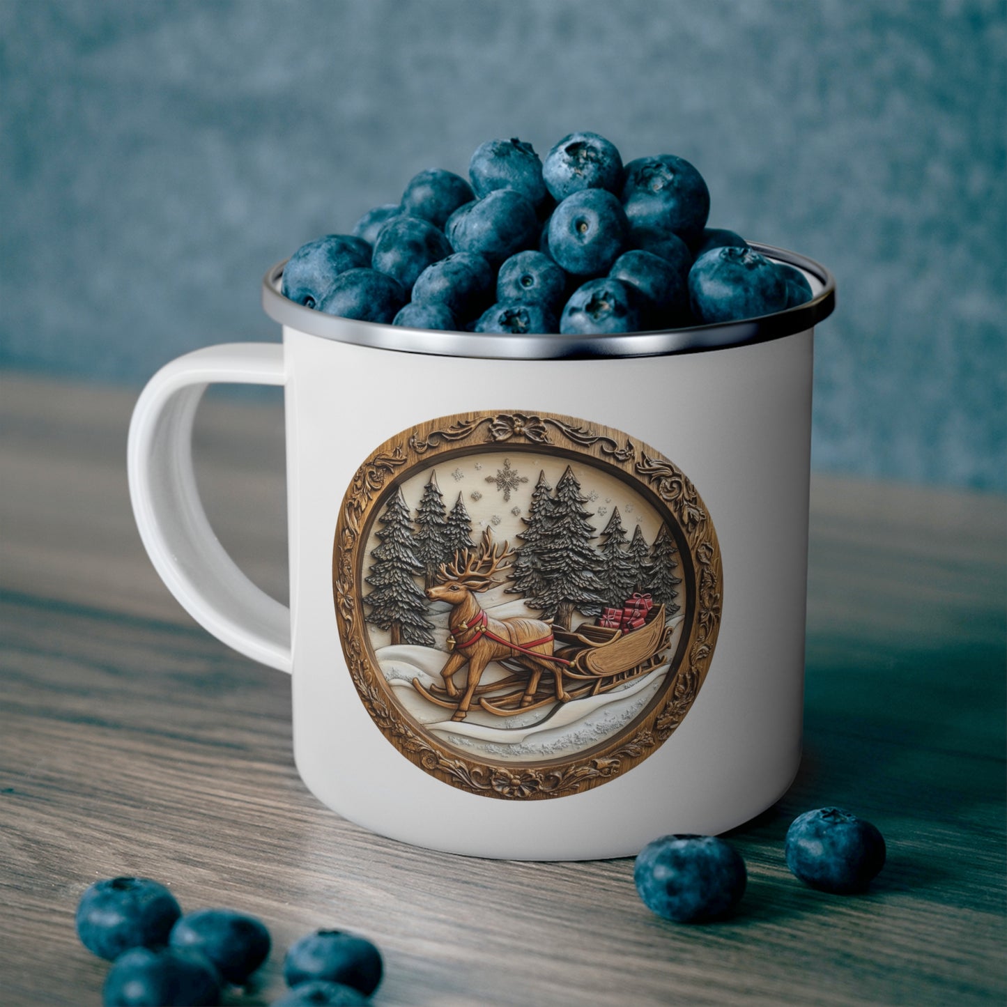 Christmas Mug - Reindeer Sleigh