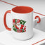 Christmas Mug - Green & Red Text Santa Presents