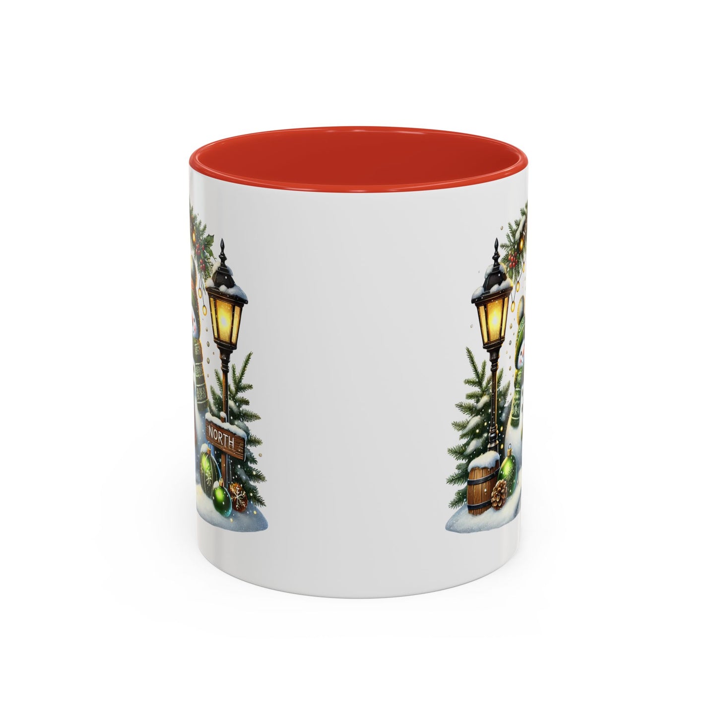 Christmas Mug - Green Snowman Family