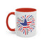 4th of July Mug - Star Flag Fireworks