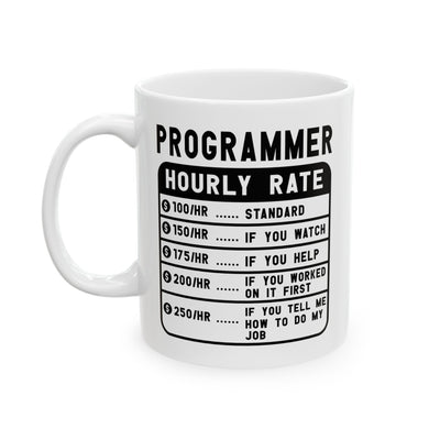 Office Mug - Programmer Hourly Rate