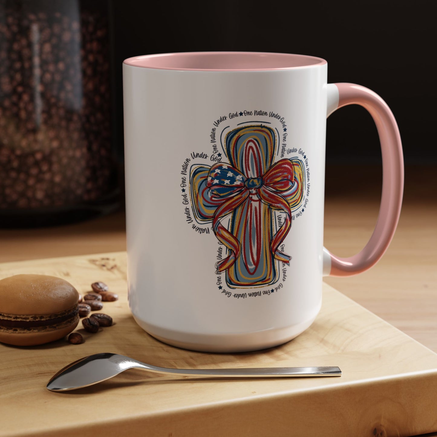 4th of July Mug - Christian Cross Bow