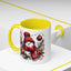 Christmas Mug - Burgundy Snowman