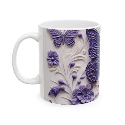 Artistic Mug - Purple Butterfly
