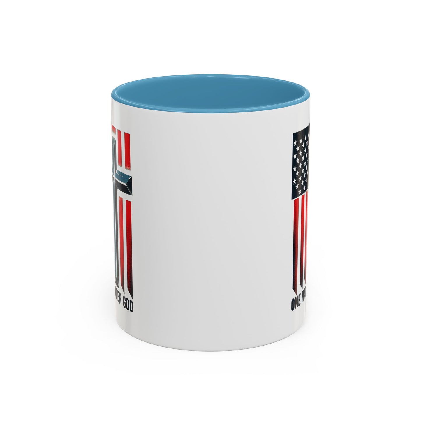 Religious Mug - One Nation Flag Cross