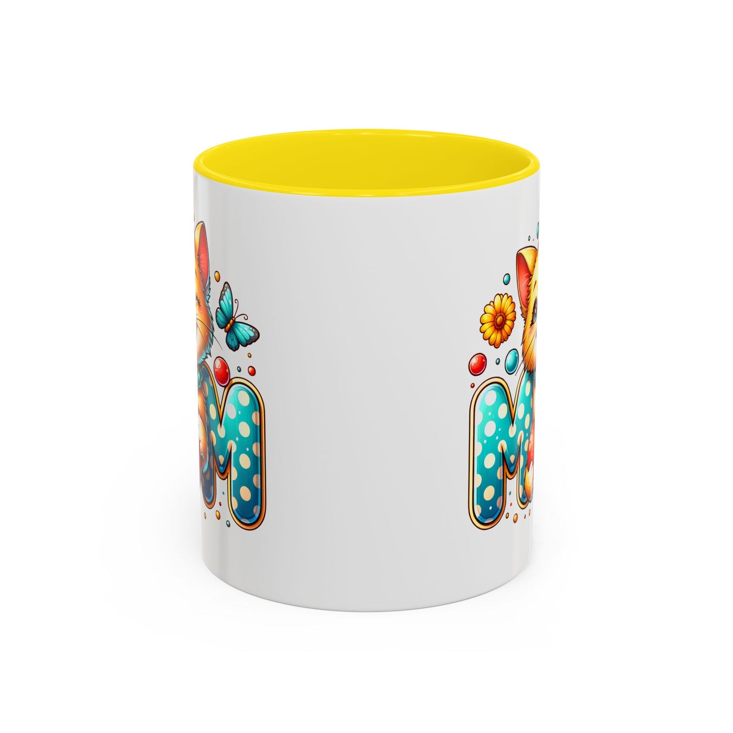 Mother's Day Mug - Mom Cat Red Heart
