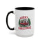 Christmas Mug - Merry Christmas Red & White Camper
