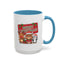Christmas Mug - Green Text Red Banner Reindeer Bear Penguin