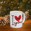 Valentine's Day Mug - I Love You Heart Graphic
