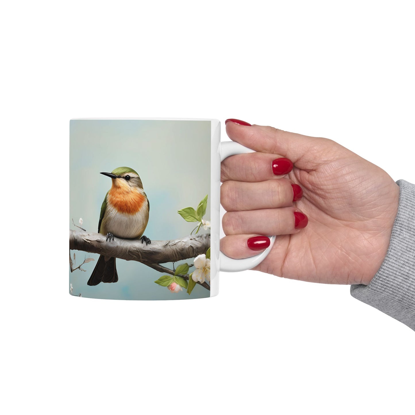 Artistic Mug - Felted Bird