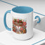 Christmas Mug - Candy Cane Lane White Text Ornaments Candy