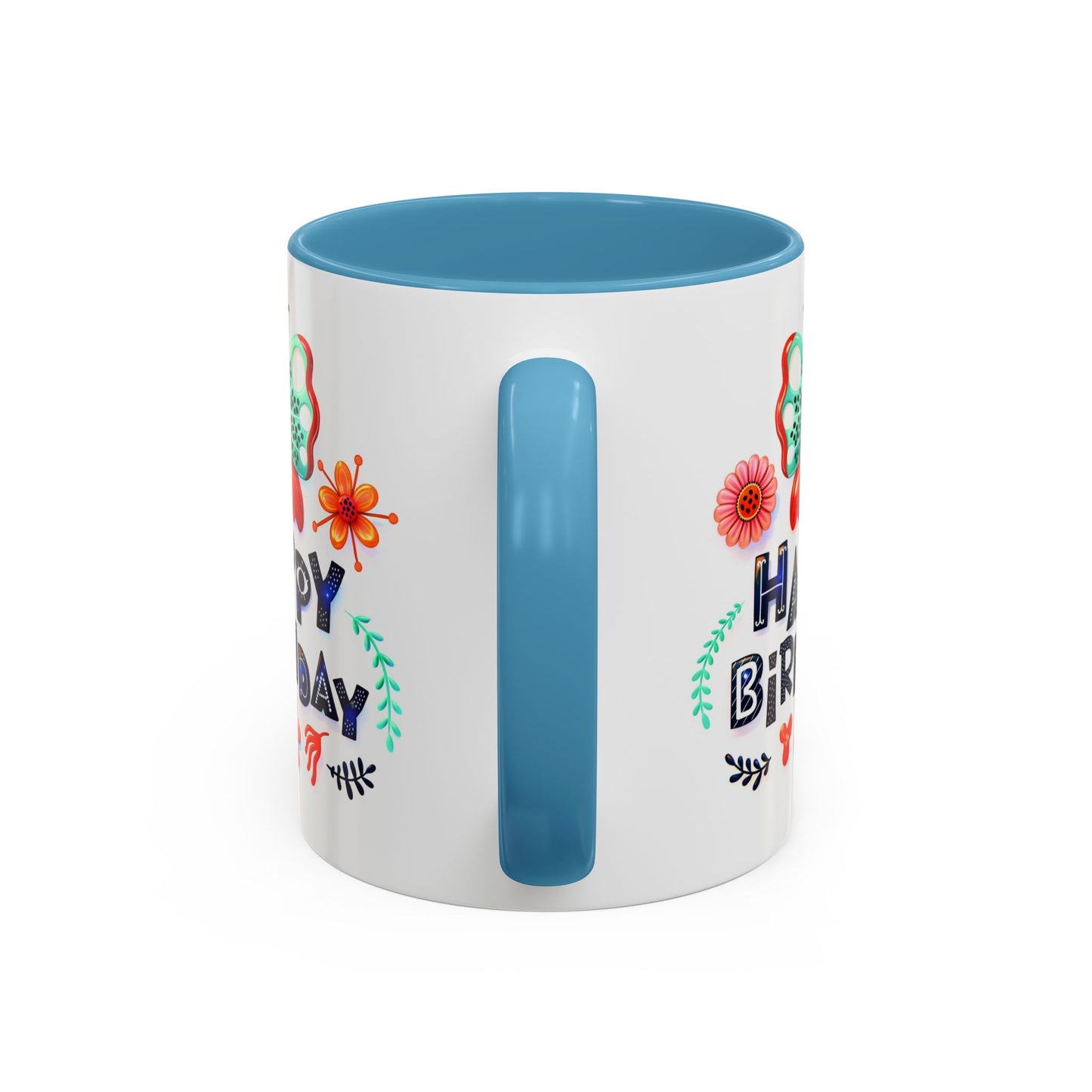 Birthday Mug - Butterfly Flowers