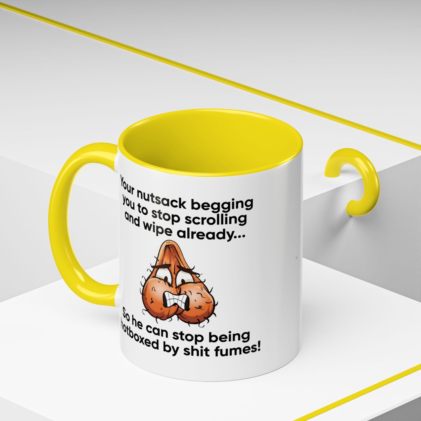 Adult Mug - Your Nutsack Begging You To Stop