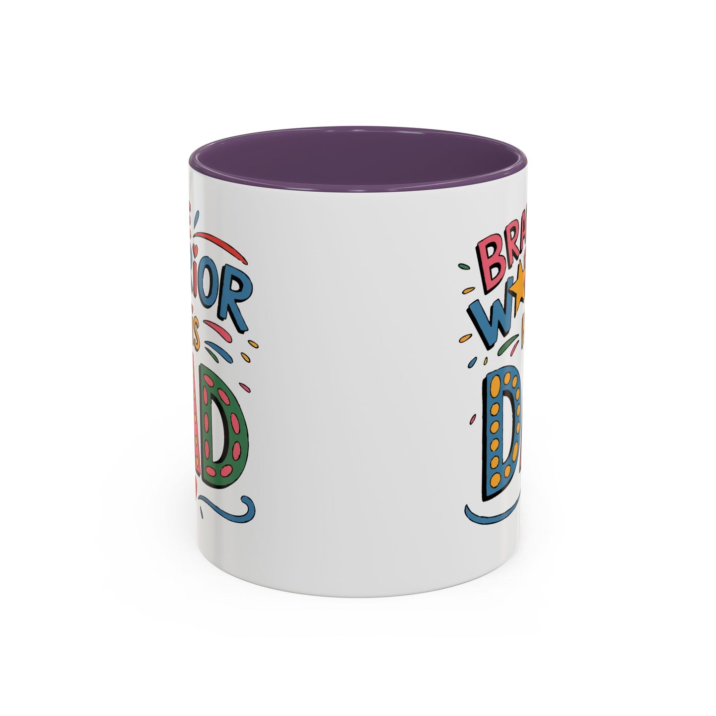 Father's Day Mug - Dad Brave Warrior