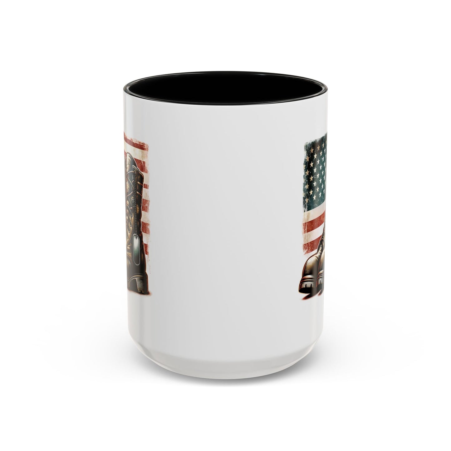 4th of July Mug - Fallen Soldier Boots Flag