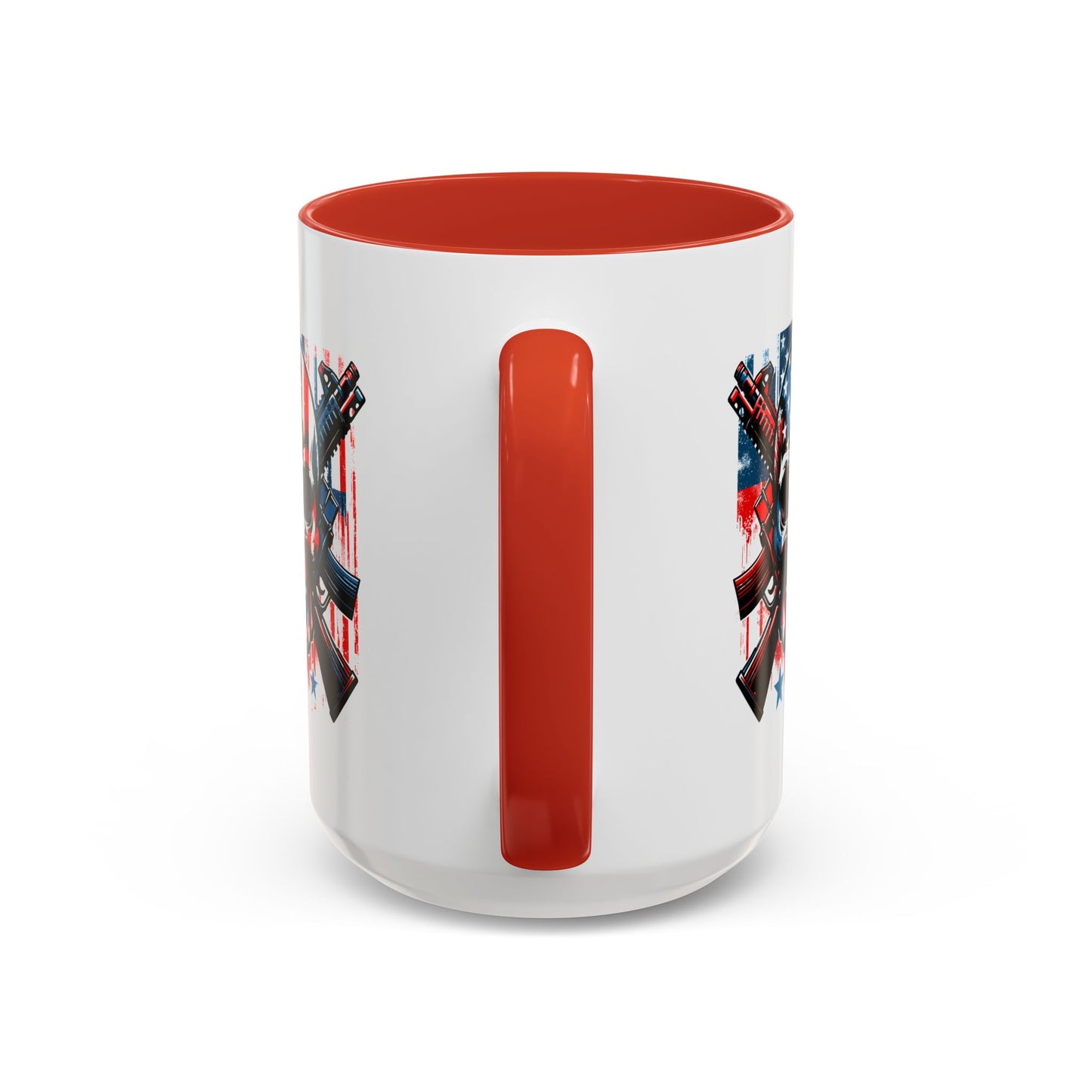 4th of July Mug - Skull With American Flag