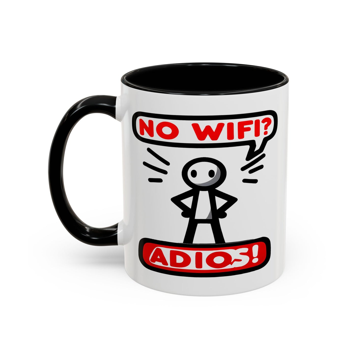 Humor Mug - No Wifi? Adios!