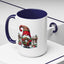 Christmas Mug - Gnome with Christmas Wreath