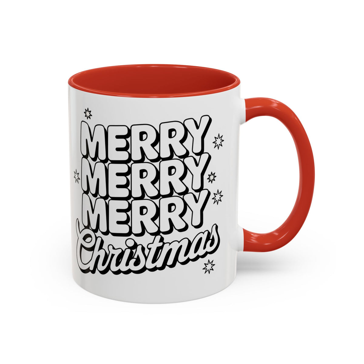 Christmas - Merry Christmas Black & White Embossed Text