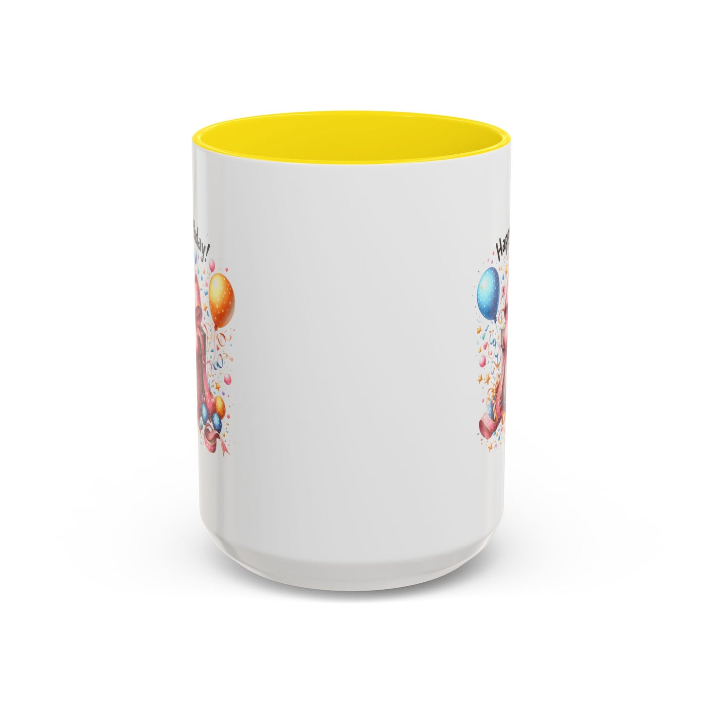 Birthday Mug - Happy Birthday Pink Ribbon Present
