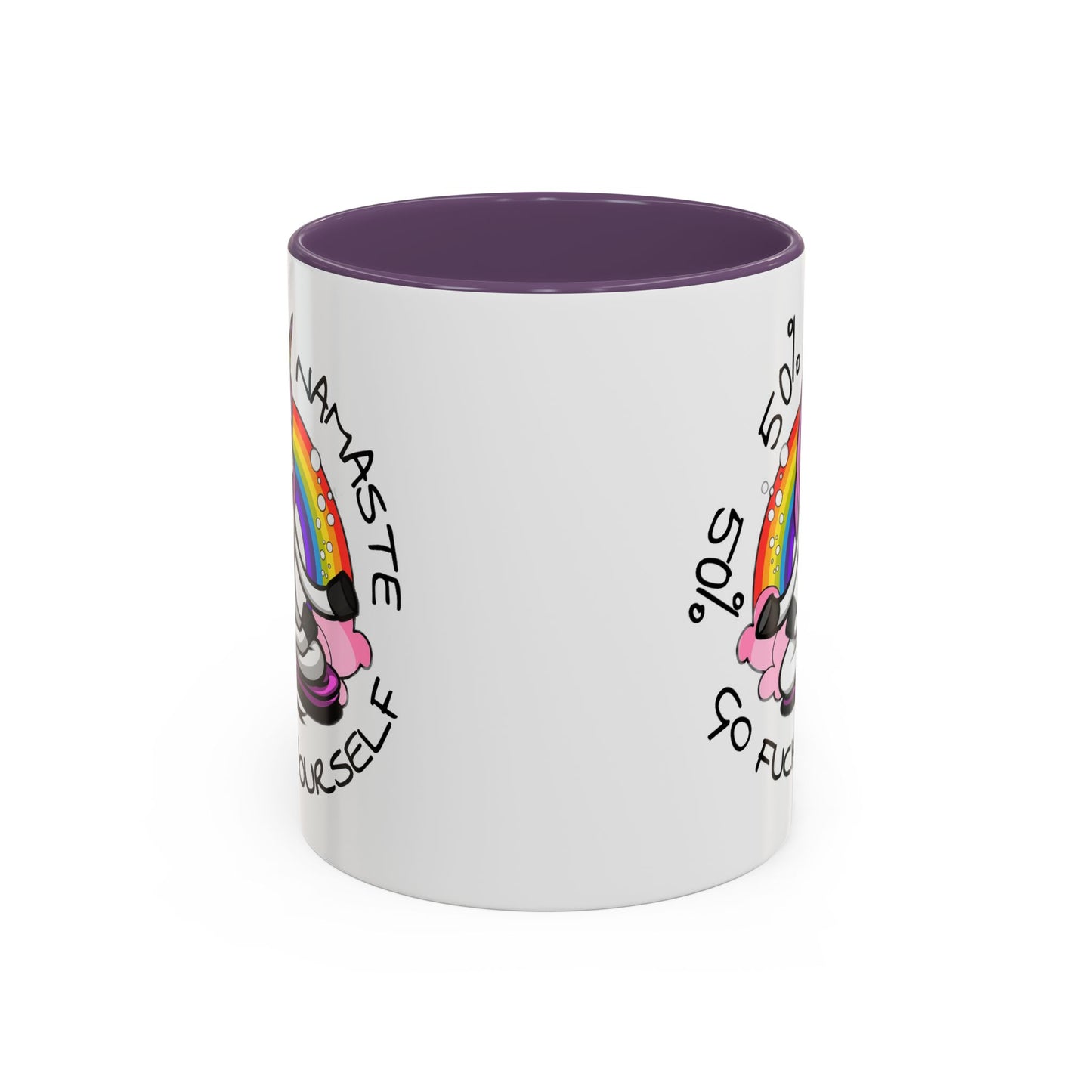 Adult Mug - 50% Namaste 50% Go Fuck Yourself