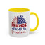 4th of July Mug - Friends Family Freedom Sunflower