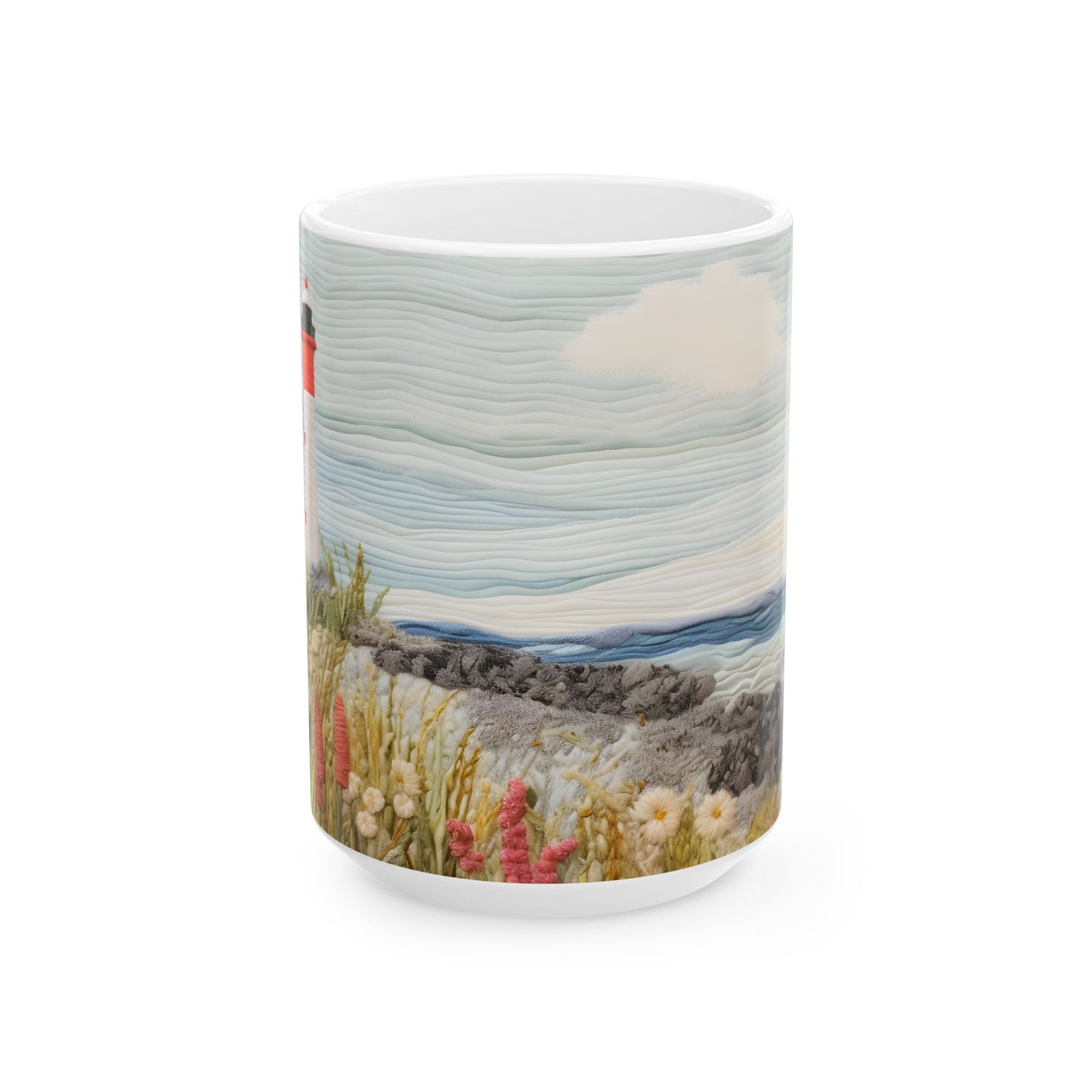 Artistic Mug - Felted Lighthouse 6