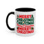 Christmas - Merry Christmas Red & Green Text Trees Presents Candles