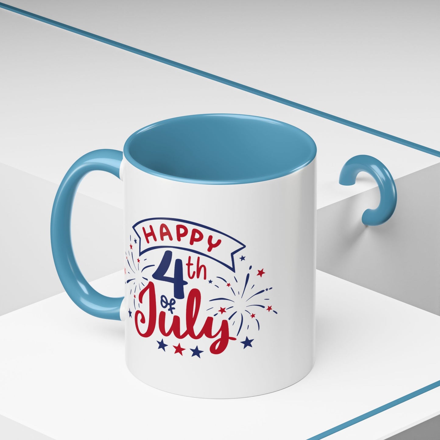 4th of July Mug - Happy 4th of July Fireworks
