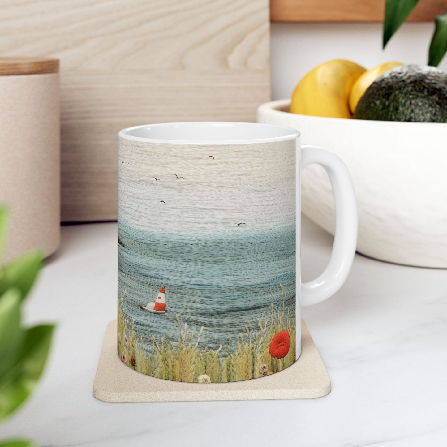 Artistic Mug - Felted Lighthouse 7