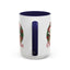 Christmas Mug - Merry Christmas Red Text Cat Presents Wreath