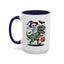 Halloween Mug - Skeleton Riding Dinosaur