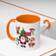 Christmas - Merry Christmas White Text Santa Reindeer Penguin Fox