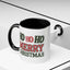 Christmas Mug - Ho Ho Ho Merry Christmas Green & Red Text