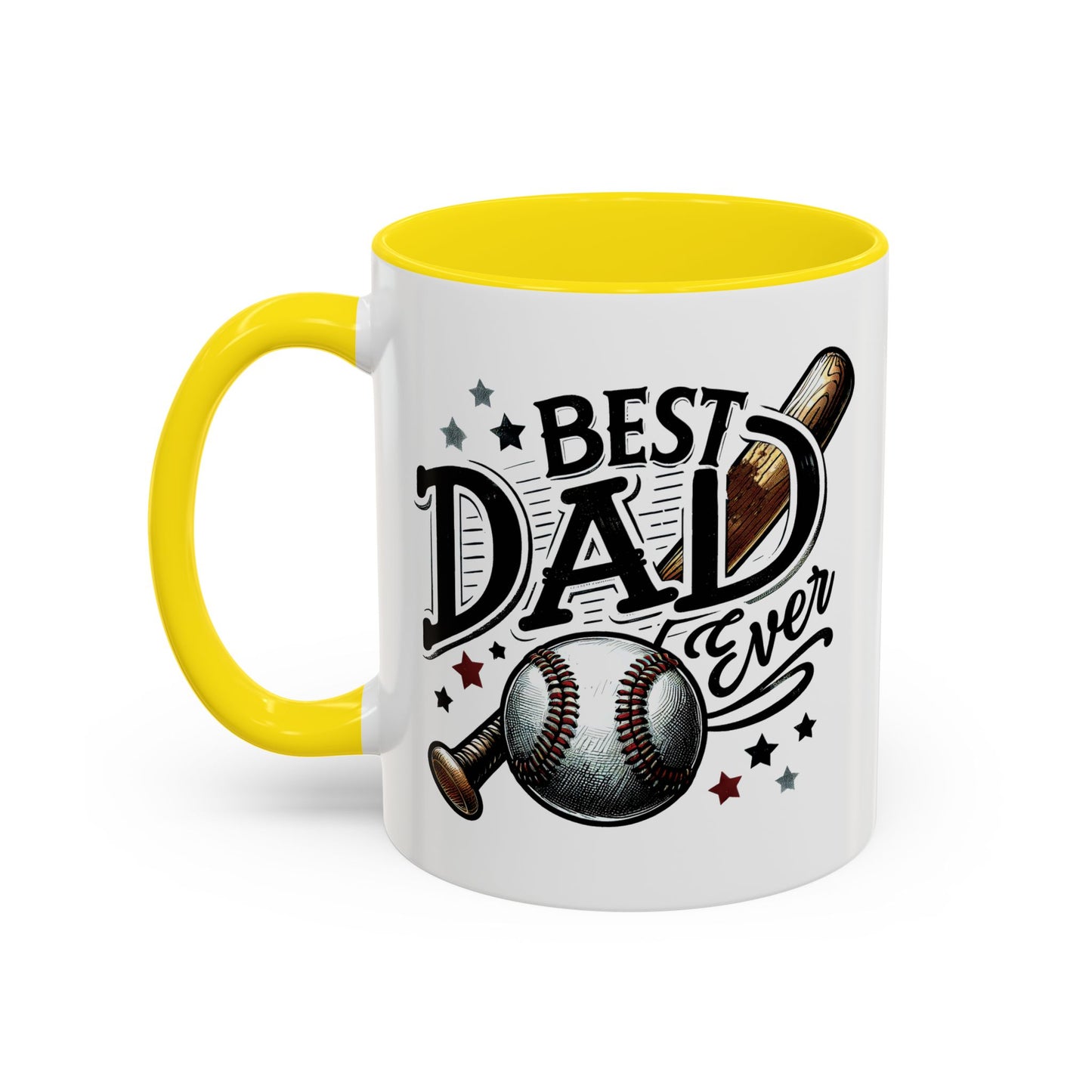 Father's Day Mug - Best Dad Ever Baseball