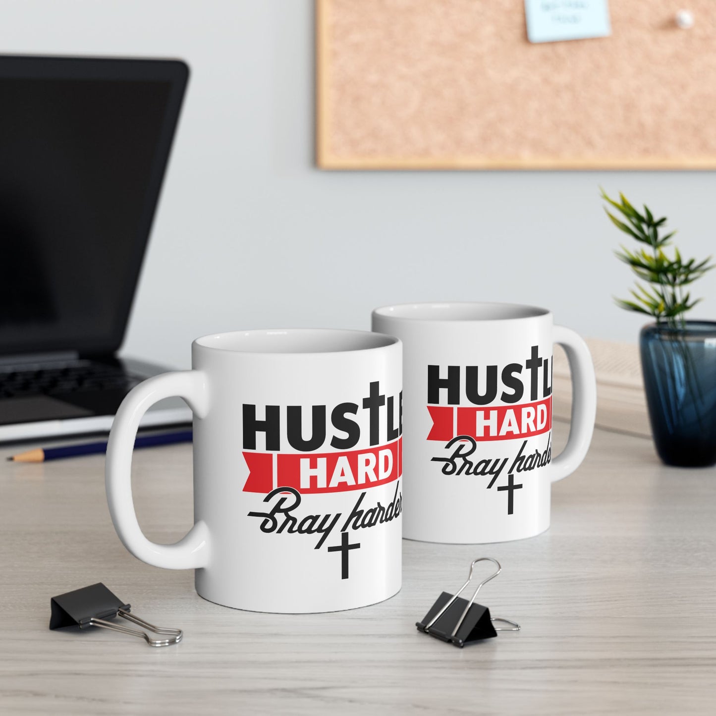 Religious Mug - Hustle Hard