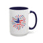 4th of July Mug - Star Flag Fireworks
