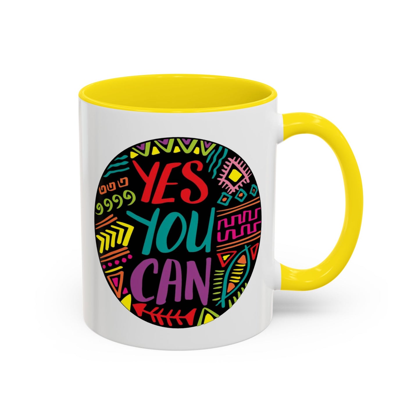 Motivation Mug - Yes You Can Badge