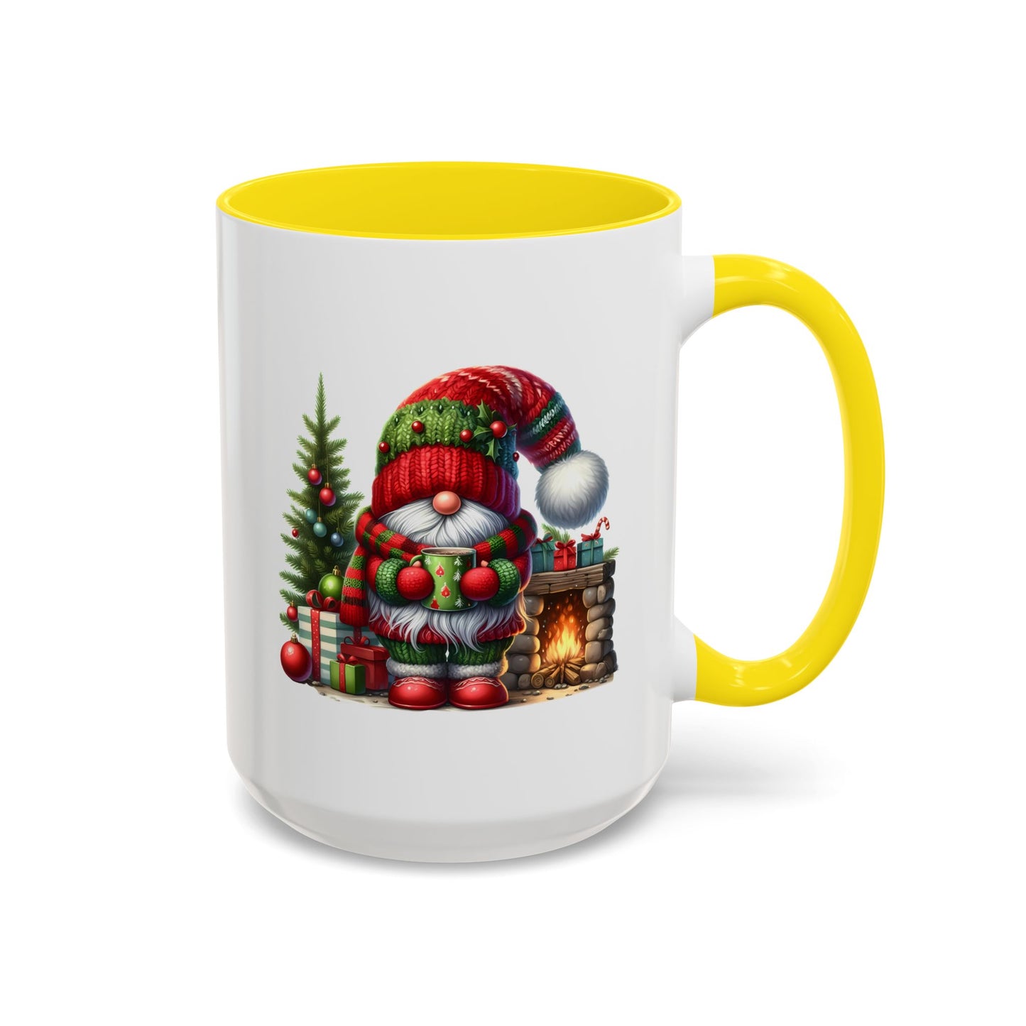 Christmas Mug - Gnome Fireplace