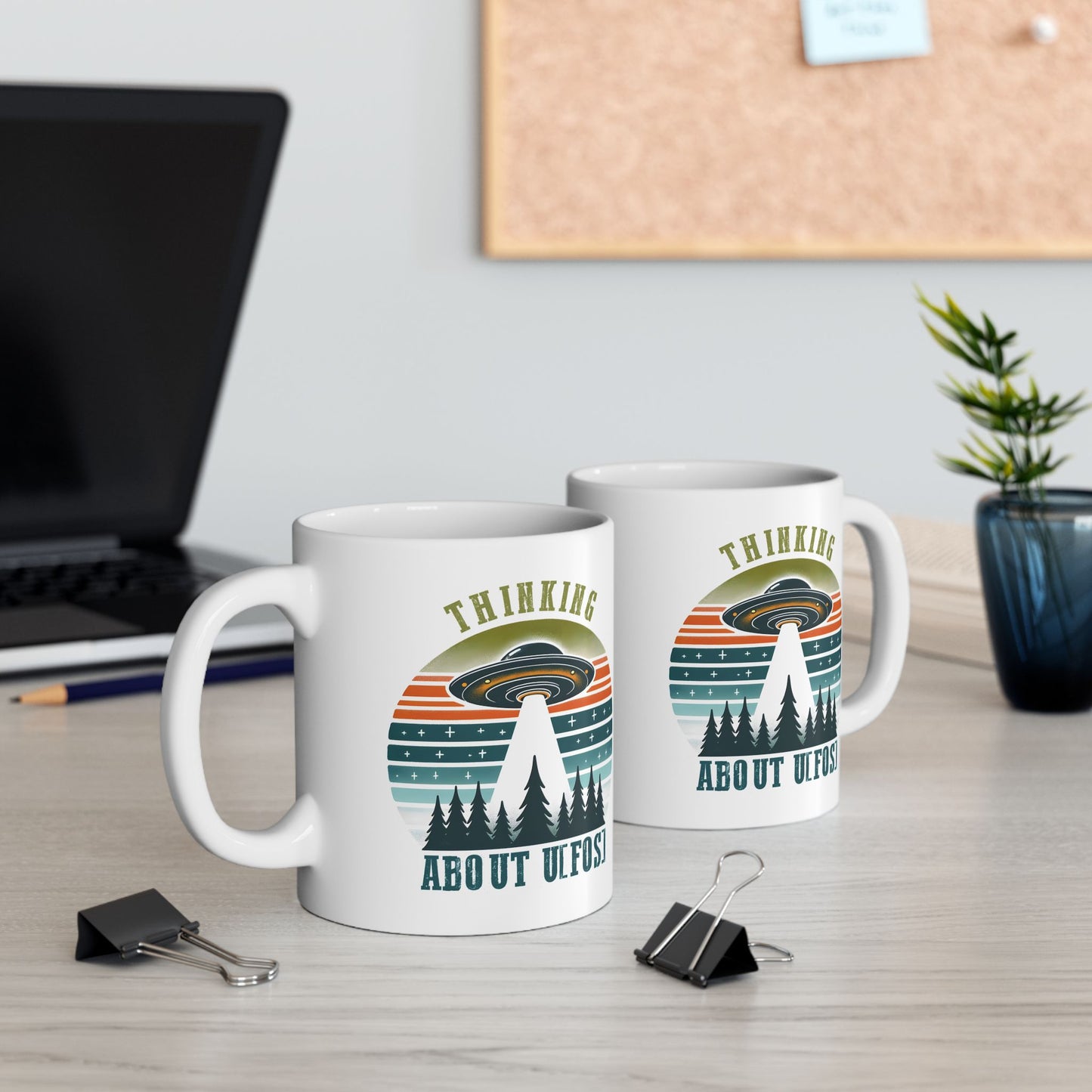Alien Mug - Thinking About UFOS!