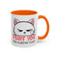 Adult Mug - Fluff You White Cat