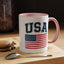 4th of July Mug - USA & Flag