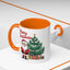 Christmas Mug - Merry Christmas Red Text Santa Tree Presents