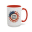 4th of July Mug - Happy Birthday America Sunflower