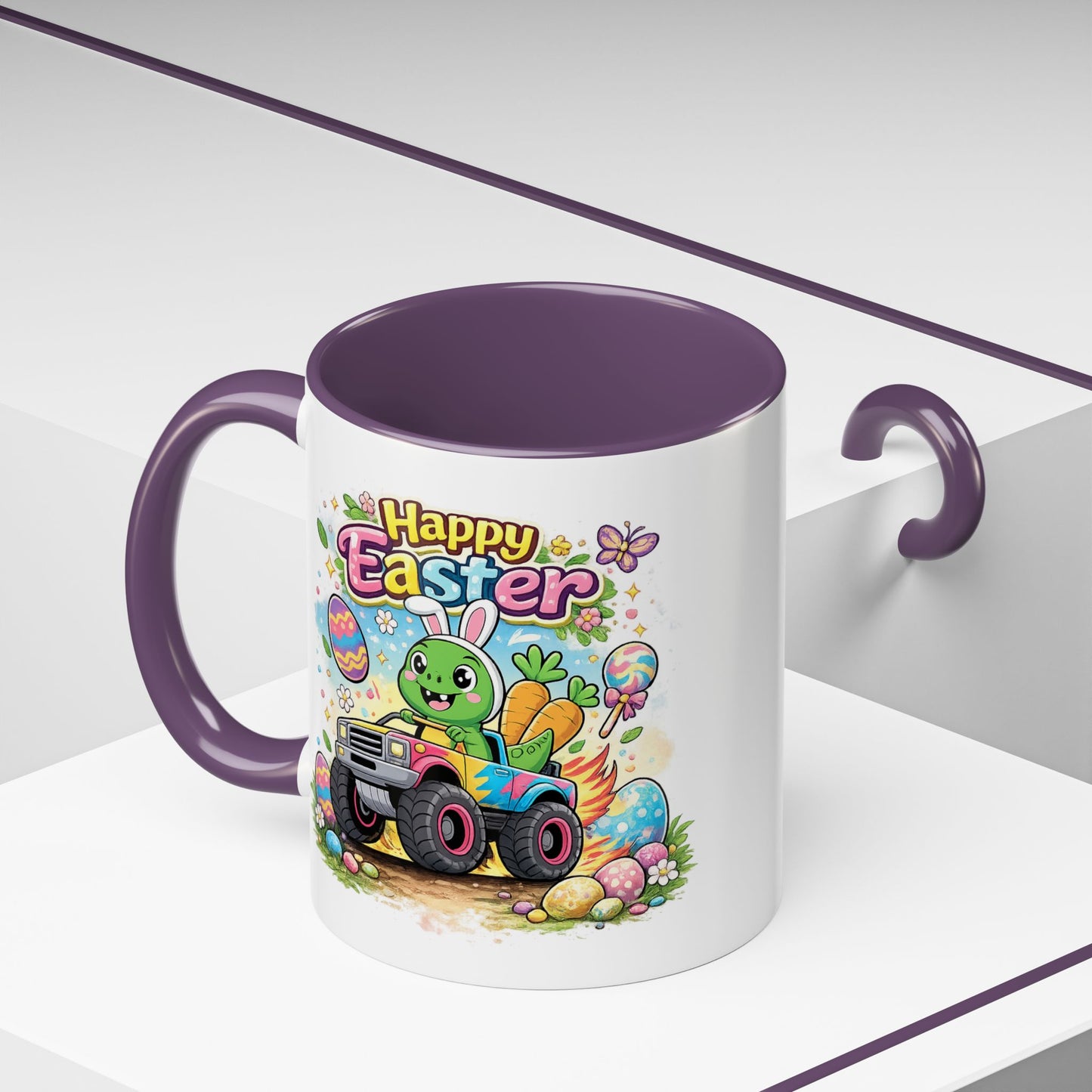 Easter Mug - Dinosaur Monster Truck