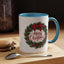 Christmas Mug - Merry Christmas Red Text Bow Wreath