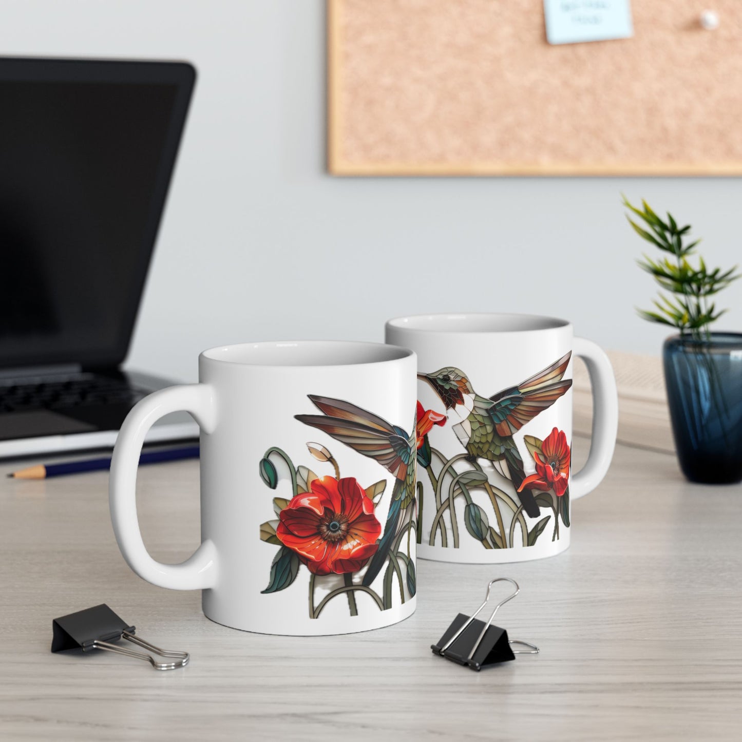 Artistic Mug - Hummingbirds