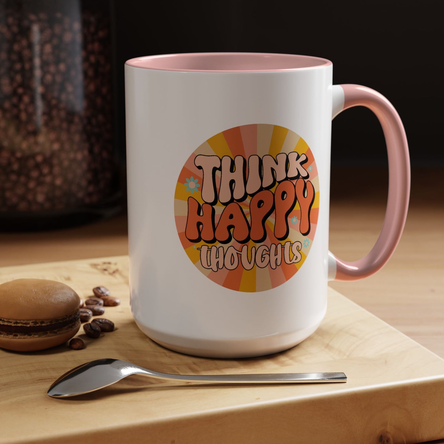 Wellness Mug - Think Happy Thoughts Hippie