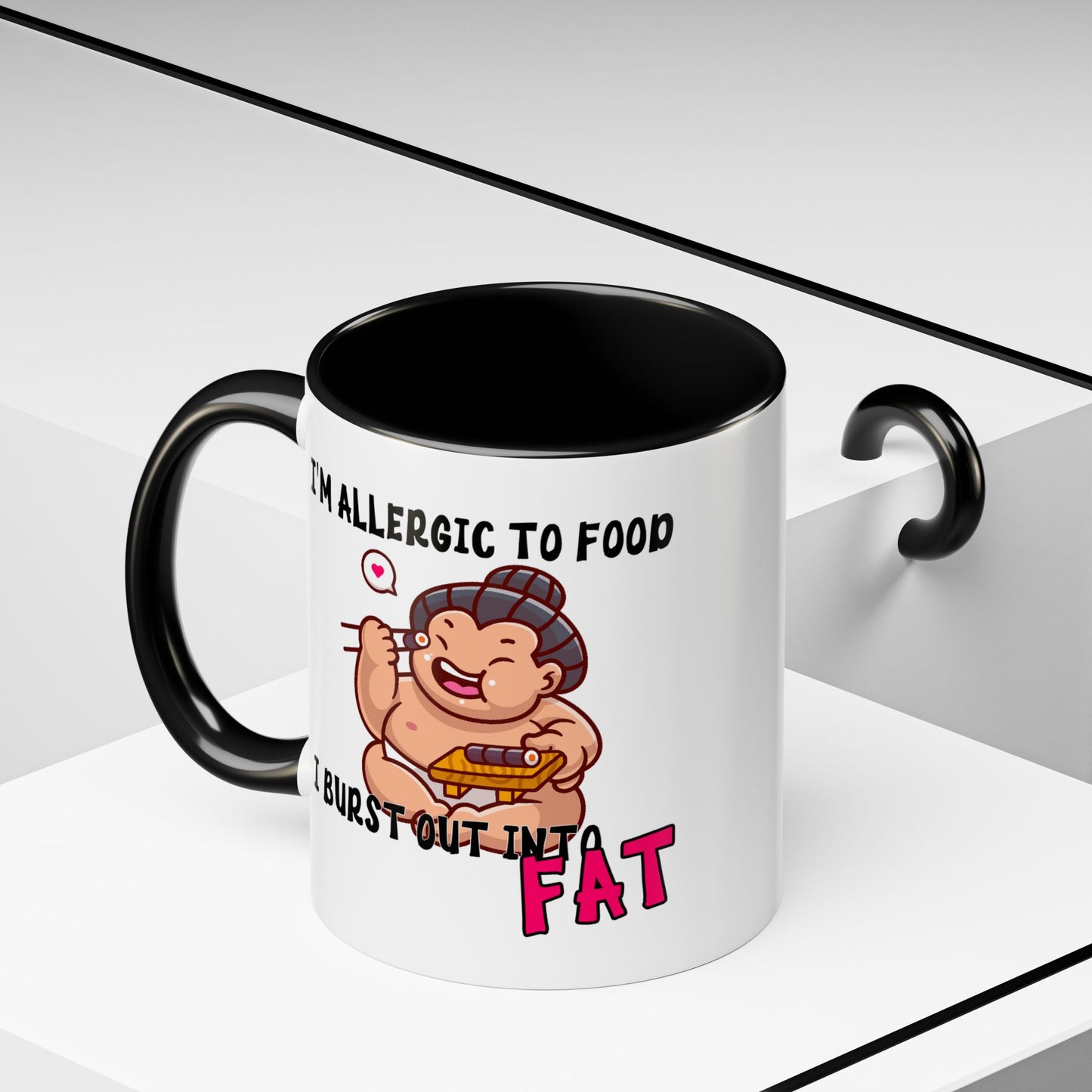 Humor Mug - I'm Allergic to Food