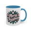 Christmas Mug - Merry Christmas White & Red Embossed Text